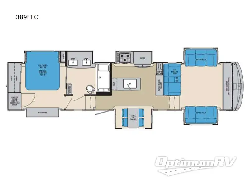 2021 Palomino Columbus 389FLC Floorplan Photo
