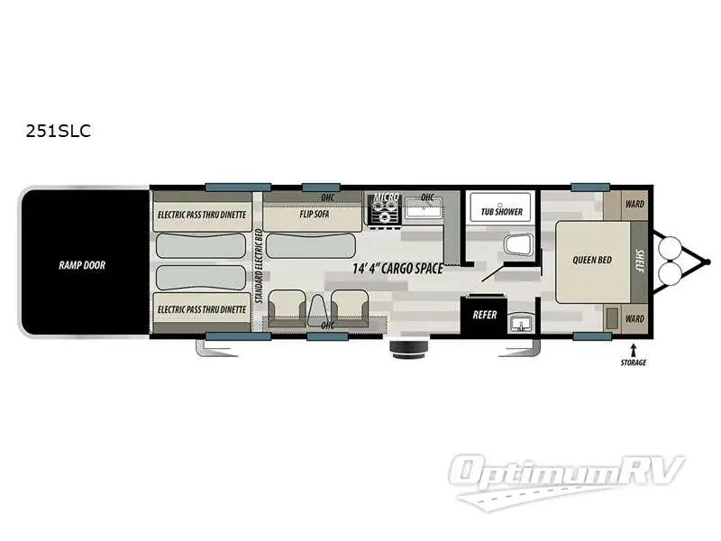 2021 Forest River Sandstorm 251GSLC Floorplan Photo