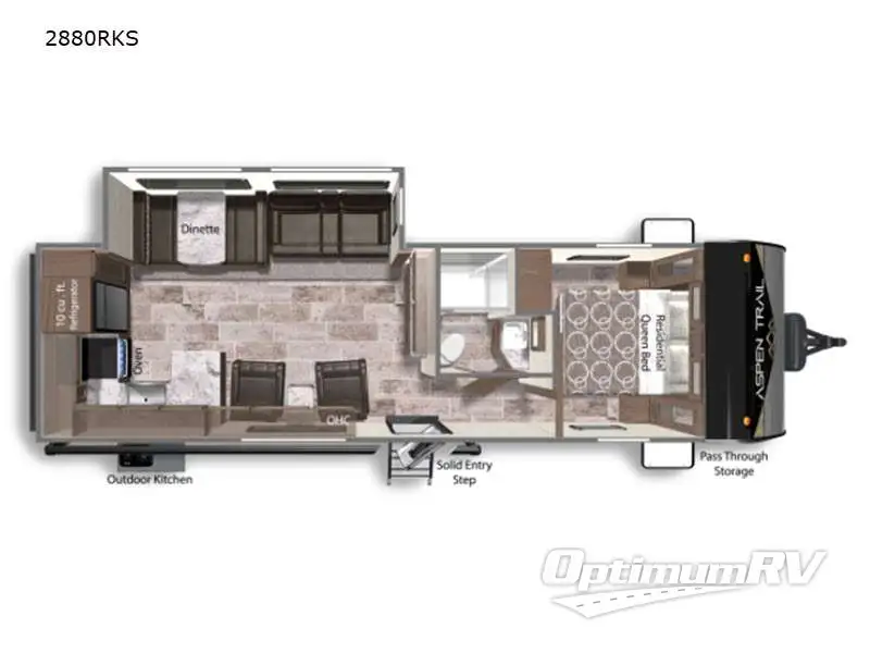 2022 Dutchmen Aspen Trail 2880RKS Floorplan Photo