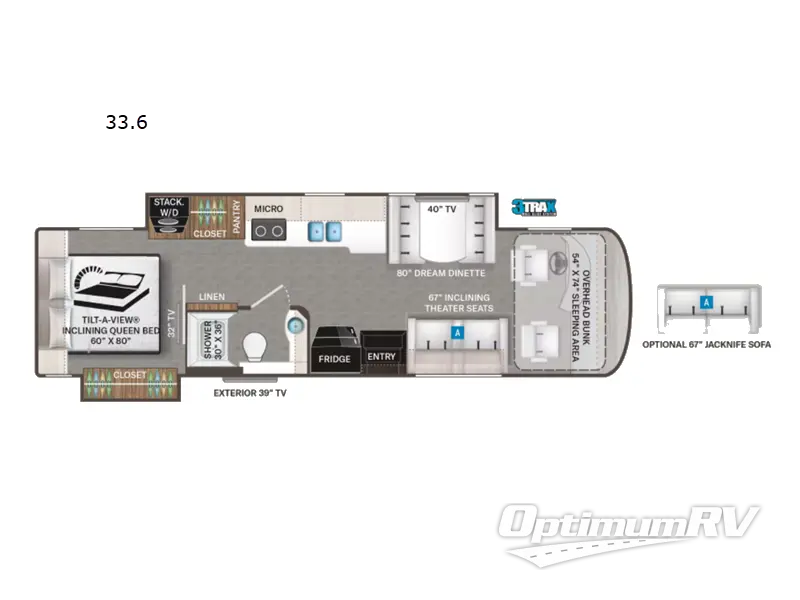2022 Thor Palazzo 33.6 Floorplan Photo