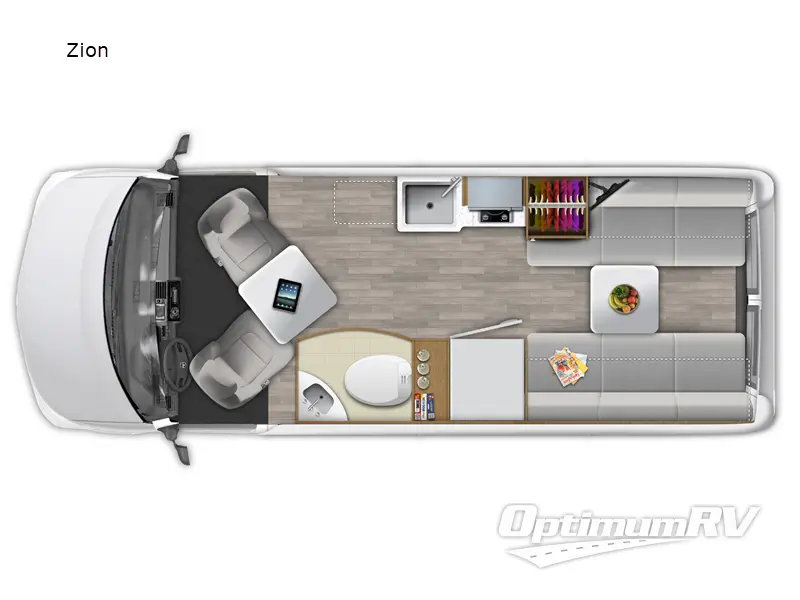 2023 Roadtrek Roadtrek Zion Floorplan Photo