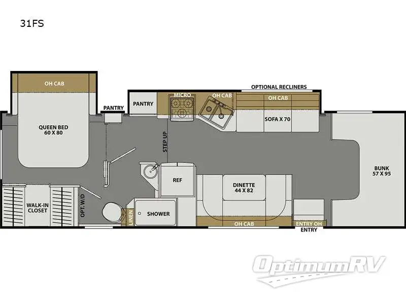 2023 Coachmen Freelander 31FS Floorplan Photo