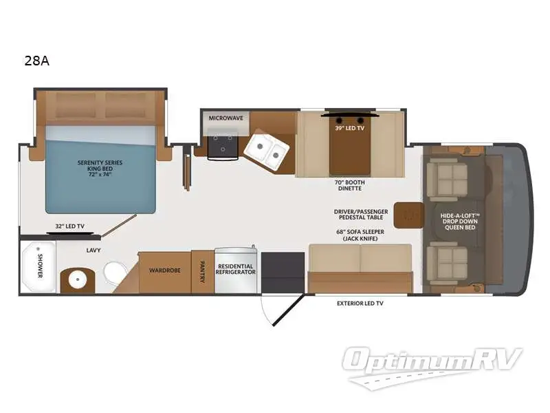 2021 Fleetwood Flair 28A Floorplan Photo