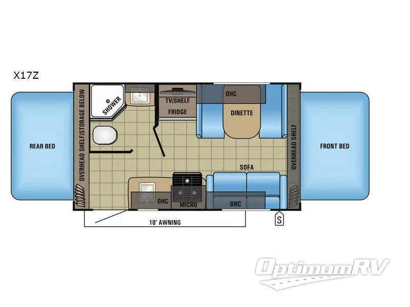 2017 Jayco Jay Feather X17Z Floorplan Photo