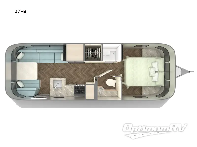 2022 Airstream International 27FB RV Floorplan Photo