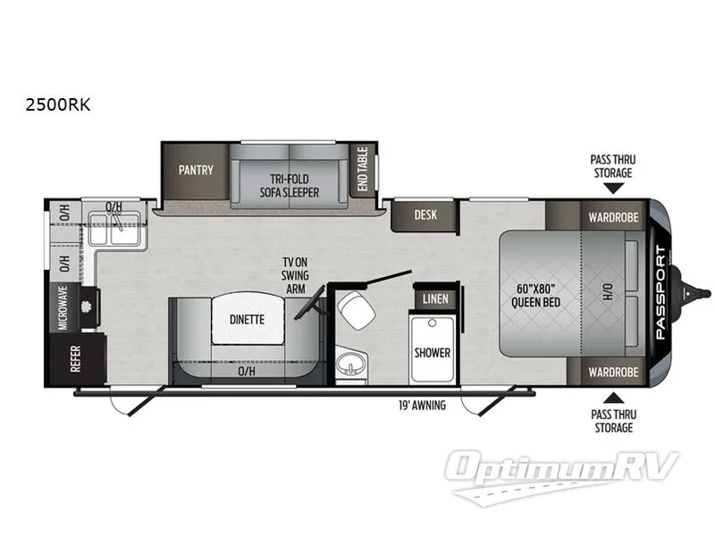 2021 Keystone Passport 2500RK GT Series Floorplan Photo