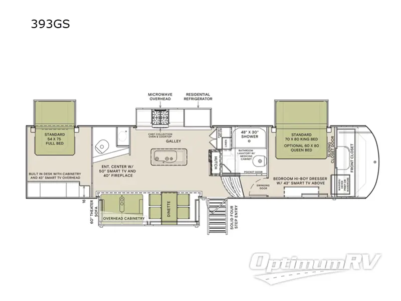 2022 VanLeigh Vilano 393GS RV Floorplan Photo