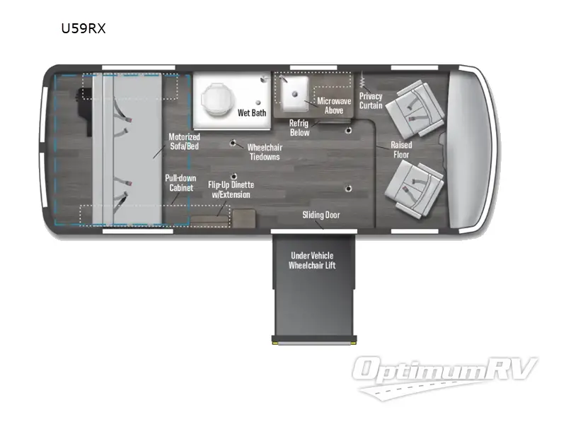 2023 Winnebago Roam U59RX Floorplan Photo