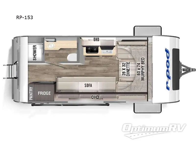 2023 Forest River R Pod RP-153 RV Floorplan Photo
