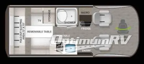 2022 Thor Synergy 19P Floorplan Photo