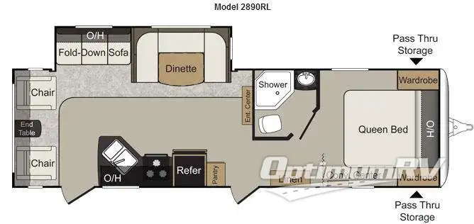 2013 Keystone Passport 2890RL Grand Touring Floorplan Photo