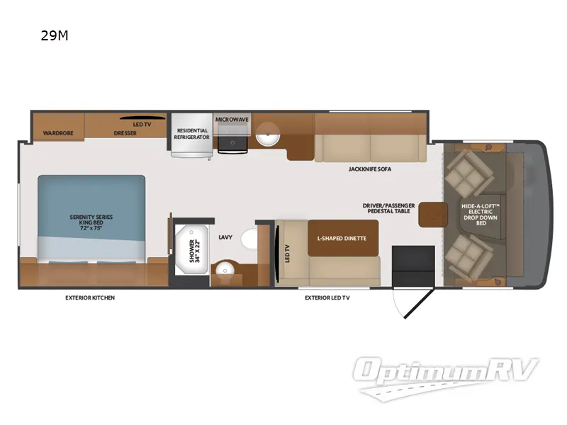 2023 Fleetwood Flair 29M RV Floorplan Photo