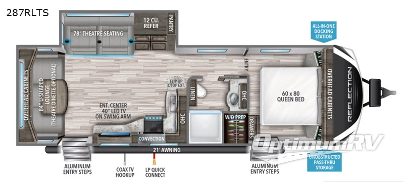 2020 Grand Design Reflection 287RLTS Floorplan Photo
