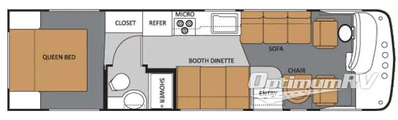 2011 Thor Hurricane 30Q RV Floorplan Photo
