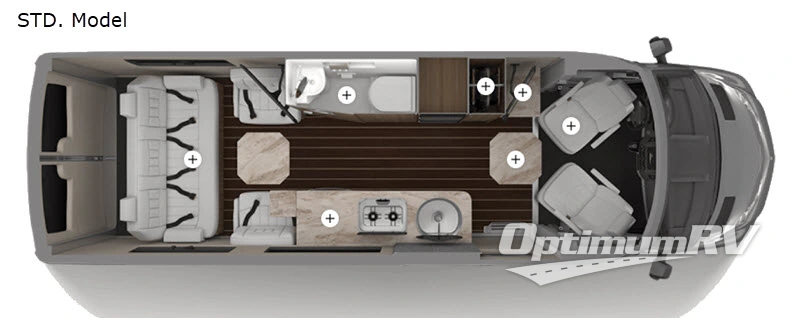 2020 Airstream Interstate Grand Tour EXT Std. Model Floorplan Photo