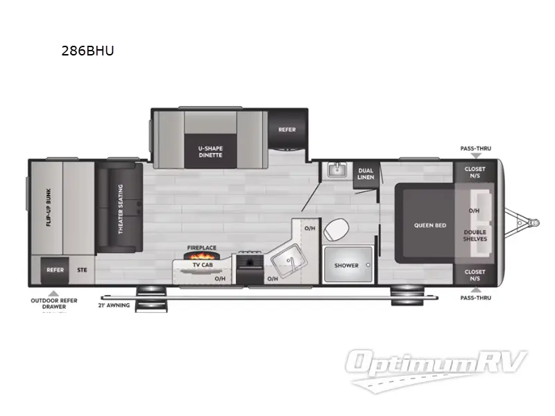 2023 Keystone Springdale 286BHU Floorplan Photo