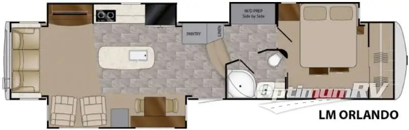 2016 Heartland Landmark 365 Orlando RV Floorplan Photo