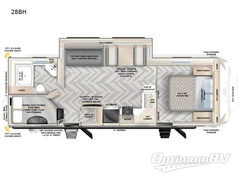 2023 Ember Touring Edition 28BH Floorplan Photo
