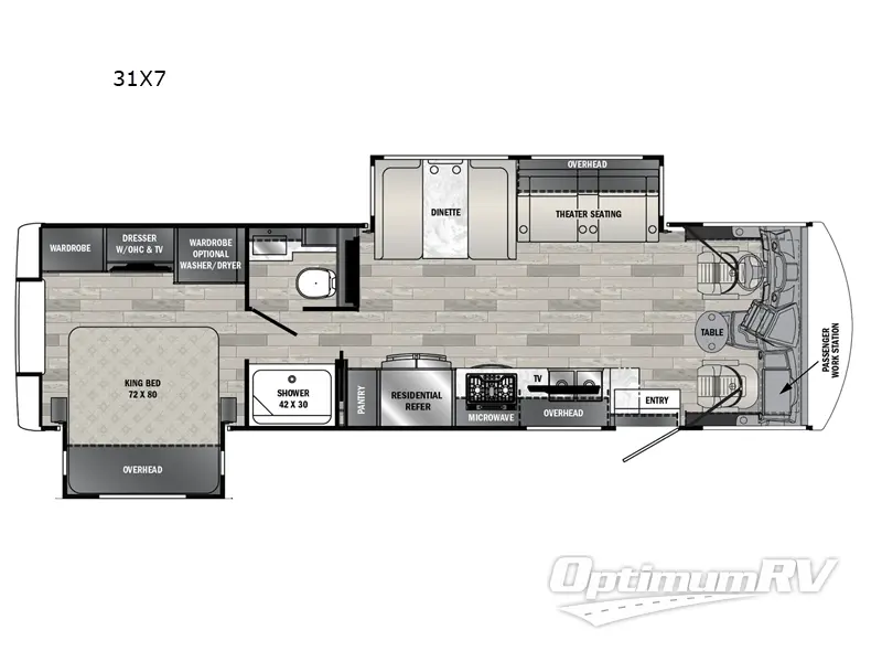 2024 Forest River Georgetown 7 Series 31X7 Floorplan Photo