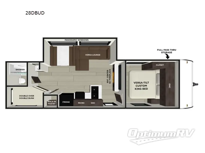 2026 Forest River Wildwood 28DBUD Floorplan Photo