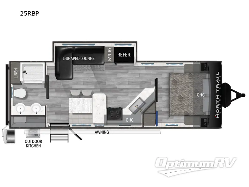 2024 Heartland North Trail 25RBP Floorplan Photo