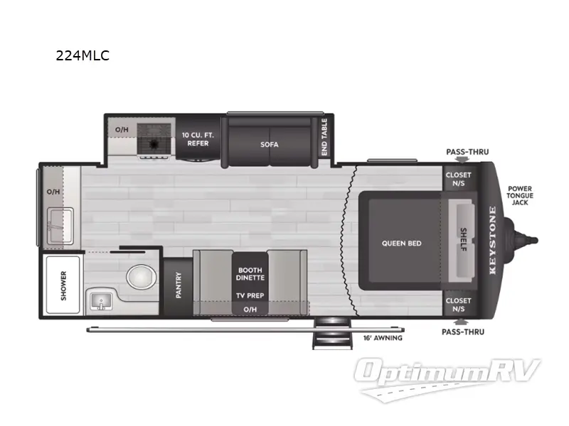 2026 Keystone Springdale Classic 224MLC RV Floorplan Photo