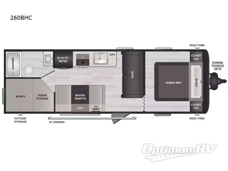 2025 Keystone Springdale Classic 260BHC Floorplan Photo