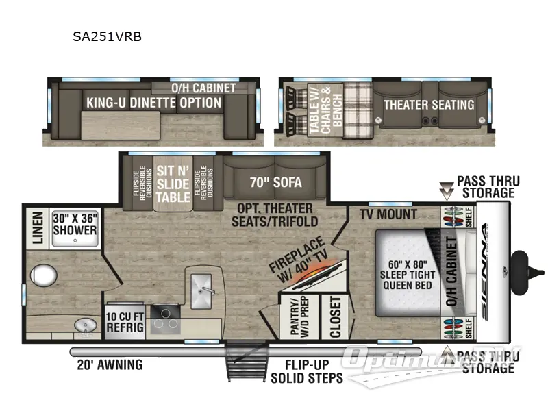 2026 Venture Sienna SA251VRB Floorplan Photo