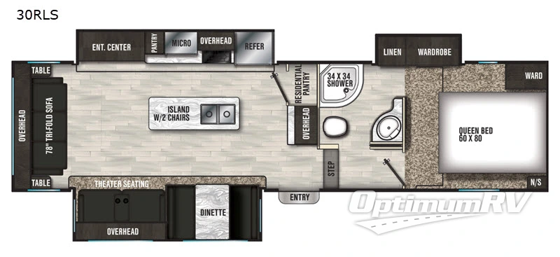 2020 Shasta Phoenix Lite 30RLS RV Floorplan Photo