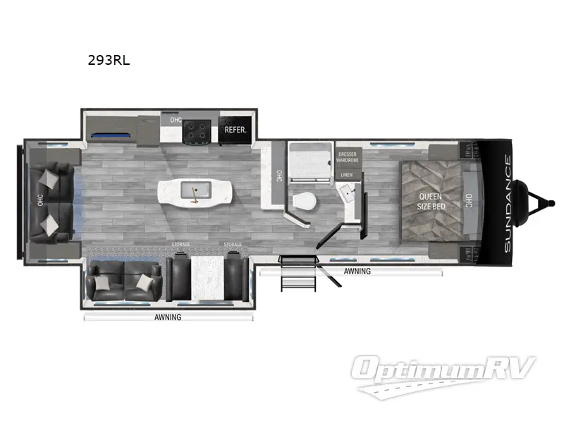 2023 Heartland Sundance Ultra Lite 293RL RV Floorplan Photo