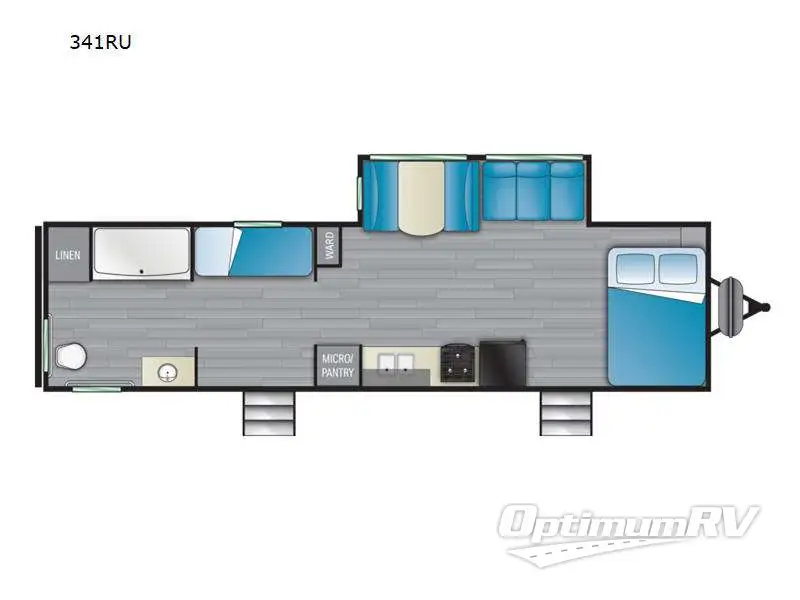 2023 Heartland Trail Runner 341RU RV Floorplan Photo
