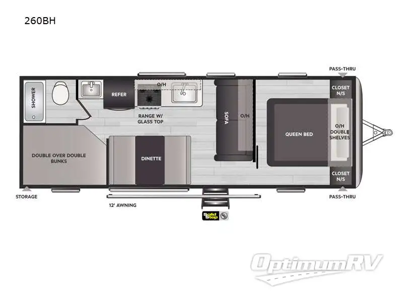 2021 Keystone Springdale 260BH Floorplan Photo
