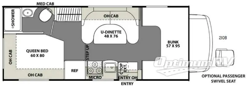 2017 Coachmen Freelander 21QB  Ford 350 Floorplan Photo