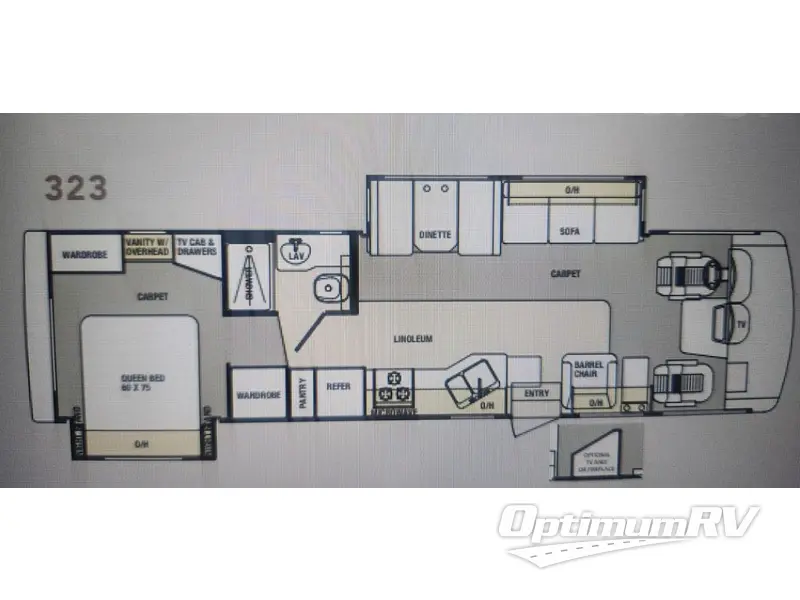 2006 Forest River Georgetown 323 RV Floorplan Photo