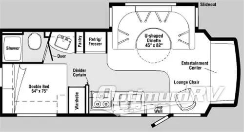 2008 Winnebago Aspect 26A Floorplan Photo