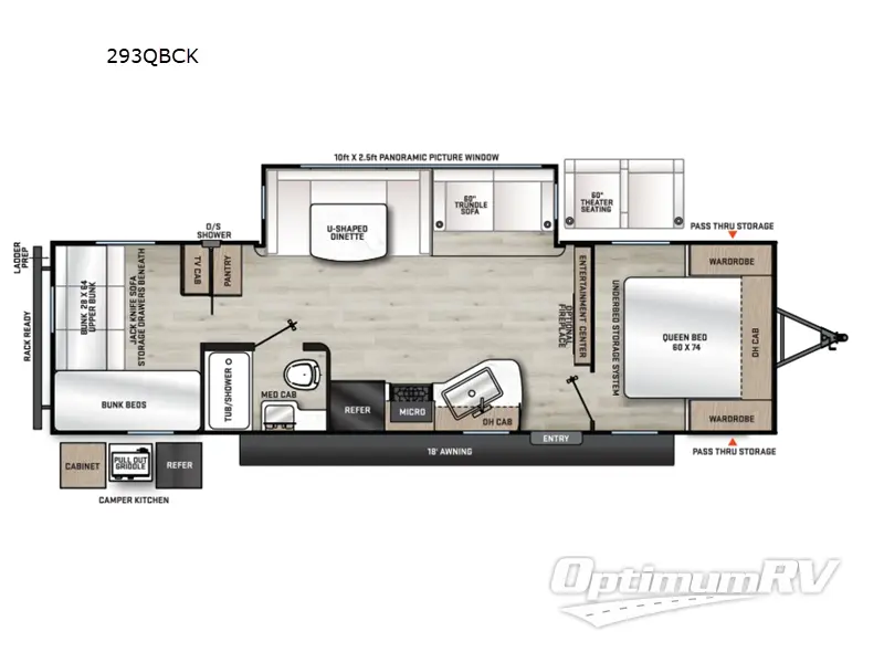 2026 Coachmen Catalina Legacy Edition 293QBCK Floorplan Photo