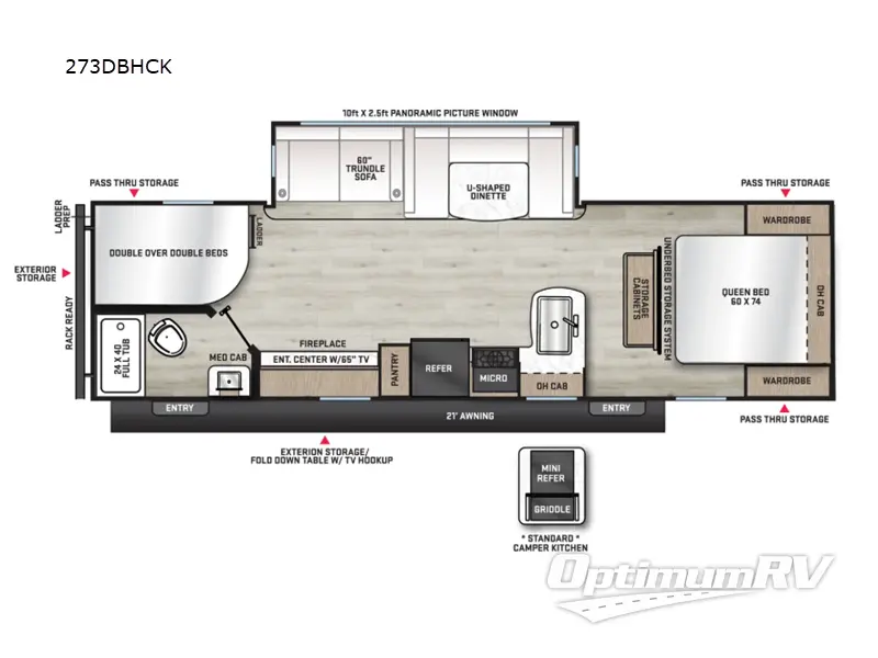 2026 Coachmen Catalina Legacy Edition 273DBHCK Floorplan Photo