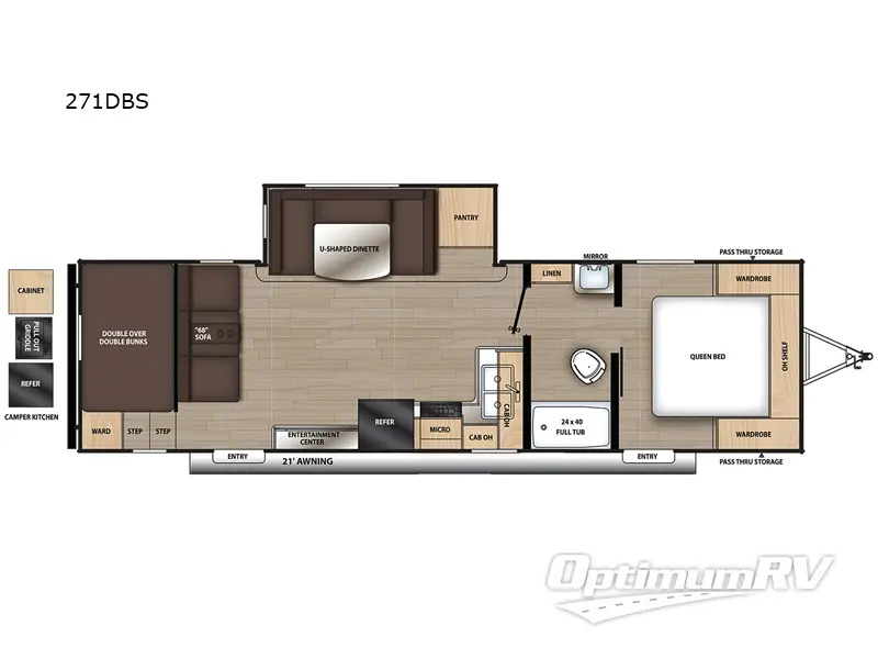 2024 Coachmen Catalina Summit Series 8 271DBS Floorplan Photo