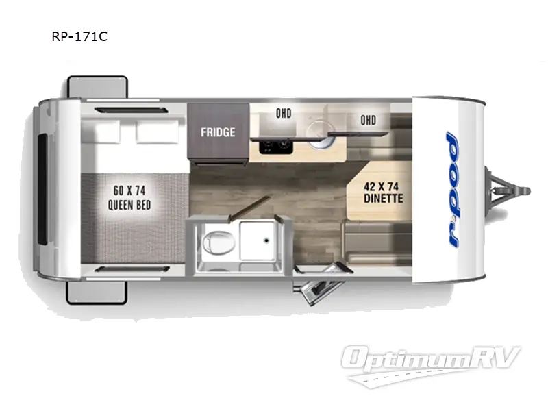2024 Forest River R Pod RP-171C RV Floorplan Photo