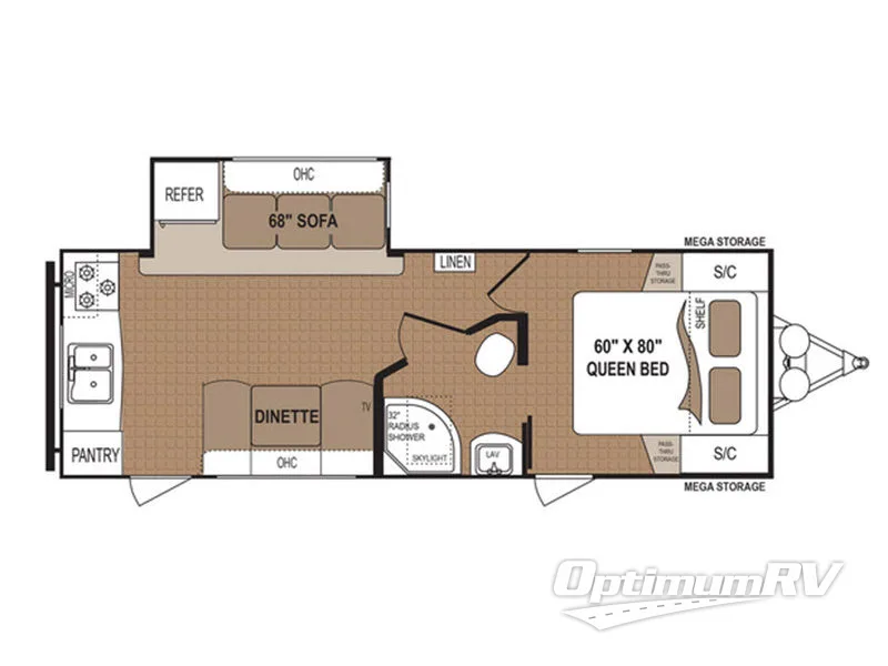 2017 Dutchmen Aspen Trail 2390RKSWE Floorplan Photo