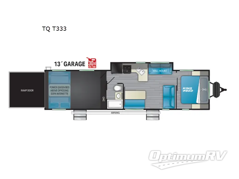 2021 Heartland Torque TQ T333 RV Floorplan Photo