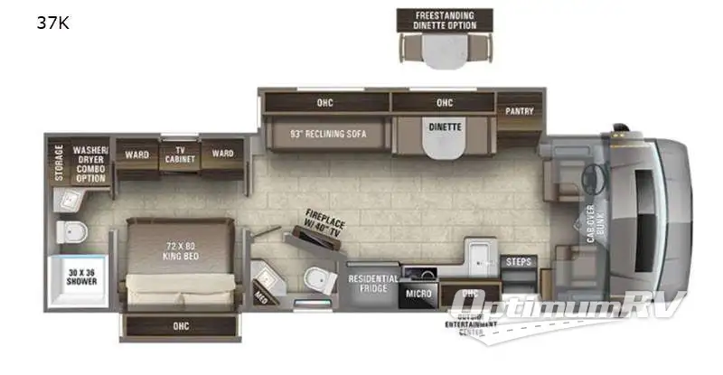 2021 Entegra ACCOLADE XL 37K Floorplan Photo