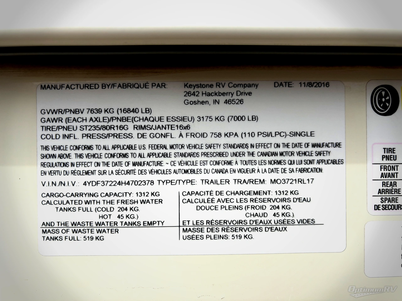 2017 Keystone Montana 3721RL Photo 17