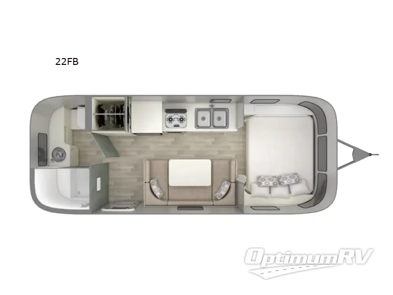 2022 Airstream Bambi 22FB Floorplan Photo