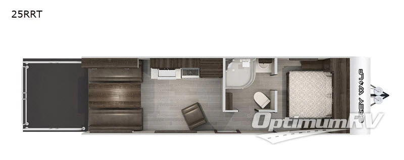 2020 Forest River Cherokee Grey Wolf 25RRT RV Floorplan Photo