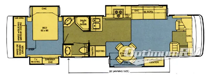 2006 Newmar Kountry Star Diesel KSDP 3913 Floorplan Photo