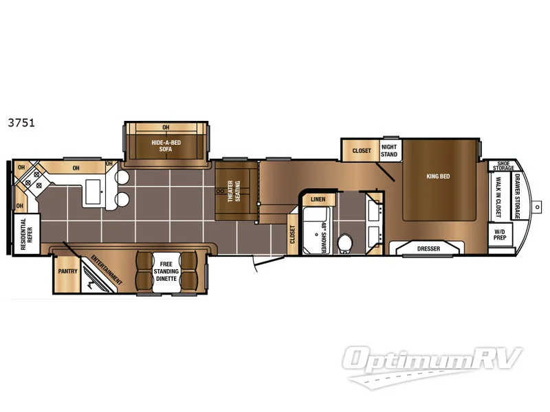 2017 Prime Time Sanibel 3751 Floorplan Photo