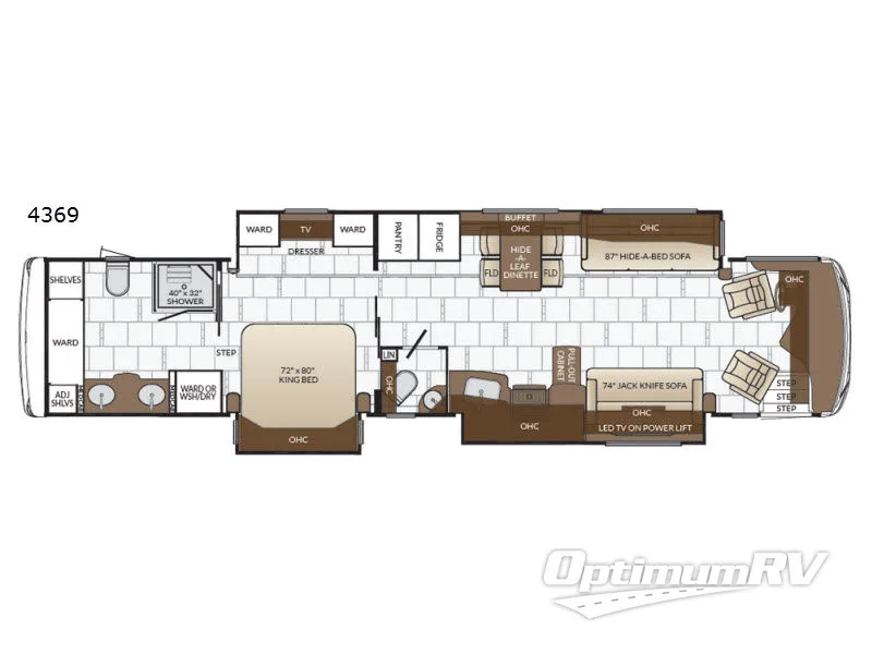 2017 Newmar Dutch Star 4369 Floorplan Photo