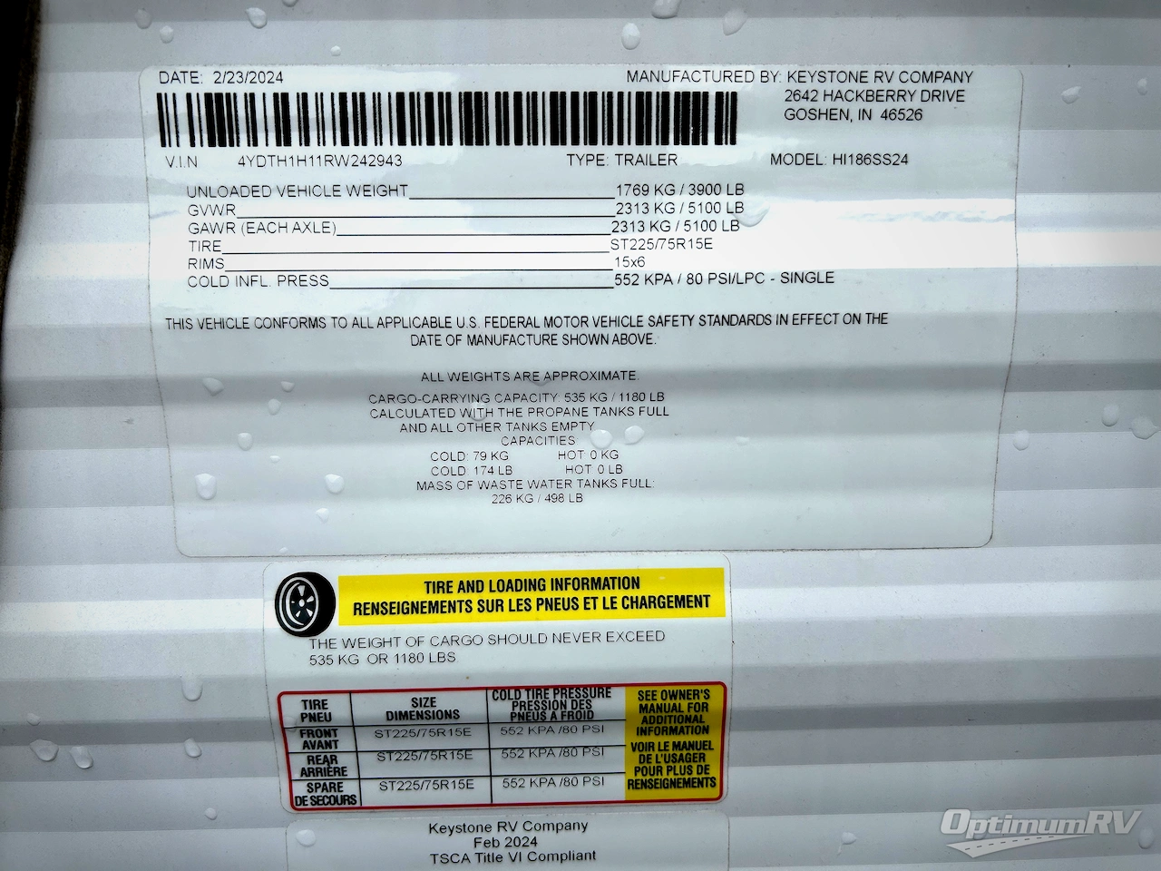 2024 Keystone Hideout Sport Single Axle 186SS Photo 17