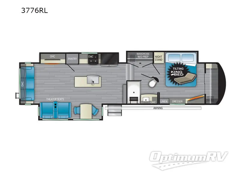 2022 Heartland Bighorn 3776RL Floorplan Photo